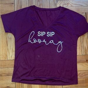 Bridesmaid Burgundy/Wine Color Shirt